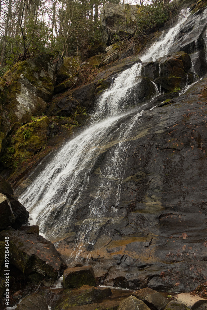 Hen Wallow Falls in Great Smoky Mountains National Park, Tennessee Hen Wallow Falls in Great Smoky Mountains National Park, Tennessee
