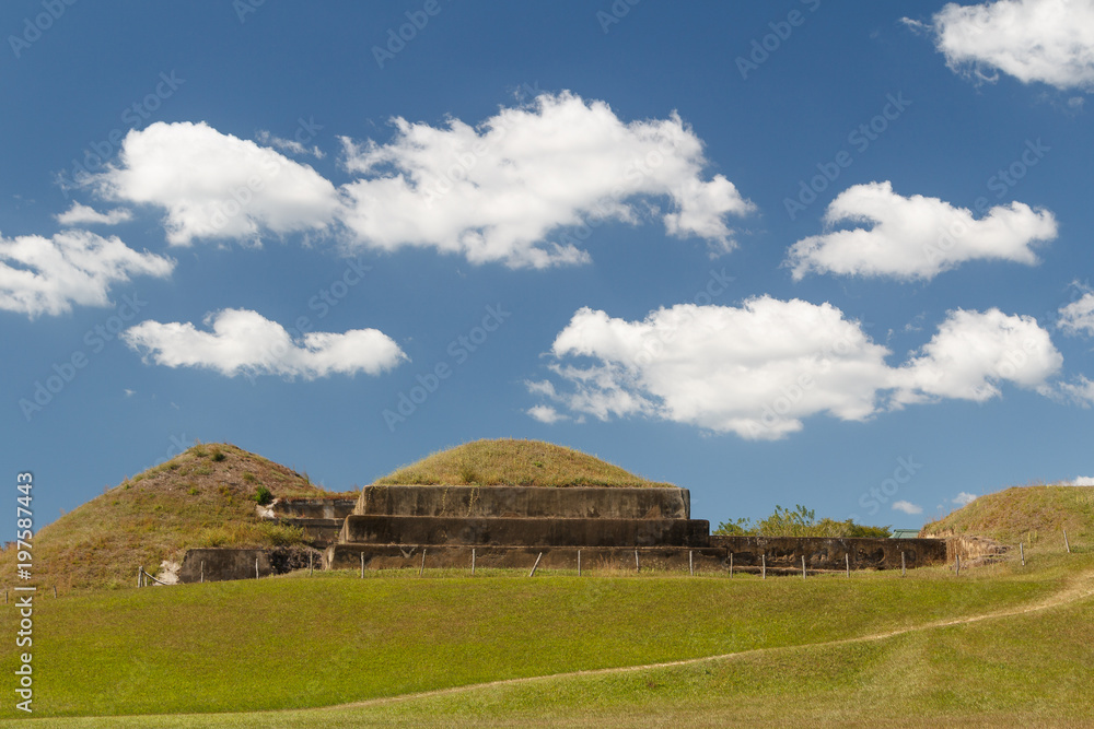 Obraz premium Ruins of the ancient Mayan town nowadays called San Andres, El Salvador