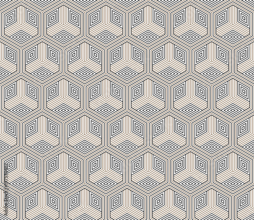 Vector seamless geometric pattern. Classic Chinese ancient fully editable ornament
