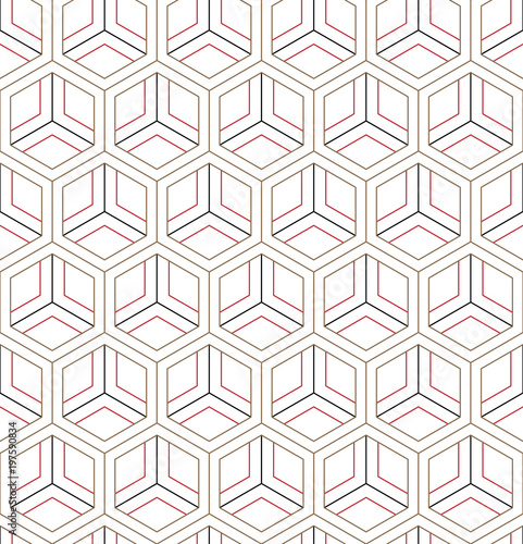 Vector seamless geometric pattern. Classic Chinese ancient fully editable ornament
