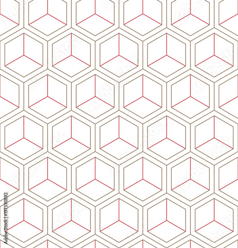 Vector seamless geometric pattern. Classic Chinese ancient fully editable ornament