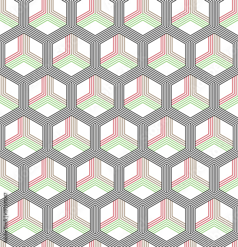 Vector seamless geometric pattern. Classic Chinese ancient fully editable ornament
