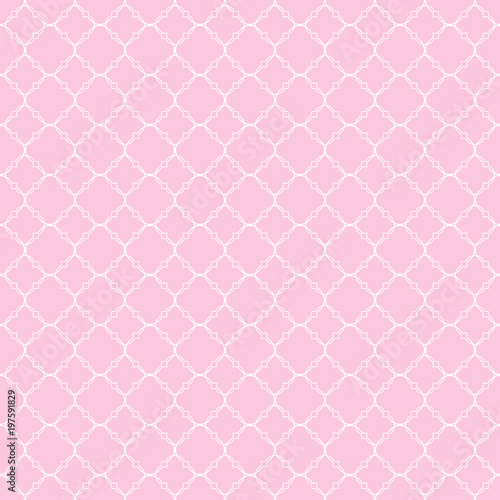 Seamless vintage pattern with quatrefoils.