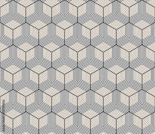 Vector seamless geometric pattern. Classic Chinese ancient fully editable ornament