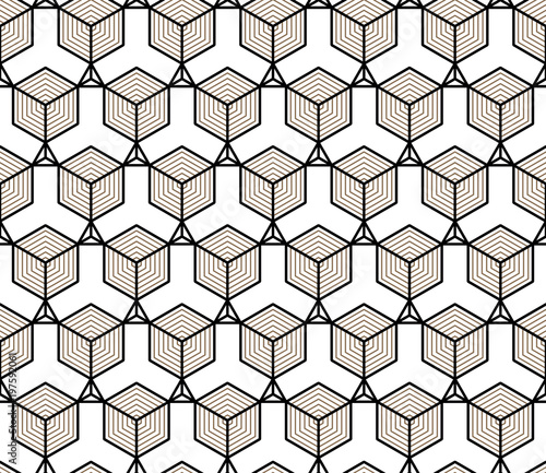 Vector seamless geometric pattern. Classic Chinese ancient fully editable ornament
