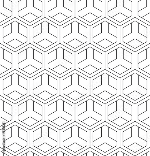 Vector seamless geometric pattern. Classic Chinese ancient fully editable ornament