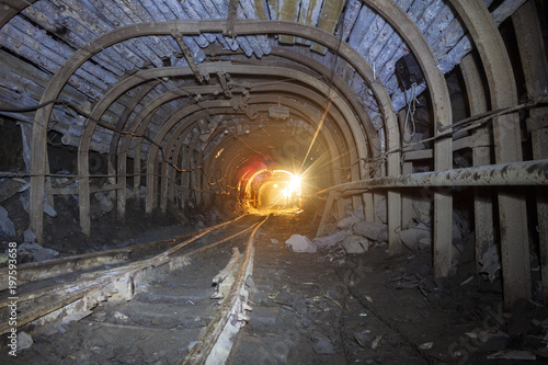 The prospect of a railroad track in an underground mine