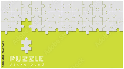 Abstract conceptual background with incomplete jigsaw puzzle , vector , illustration