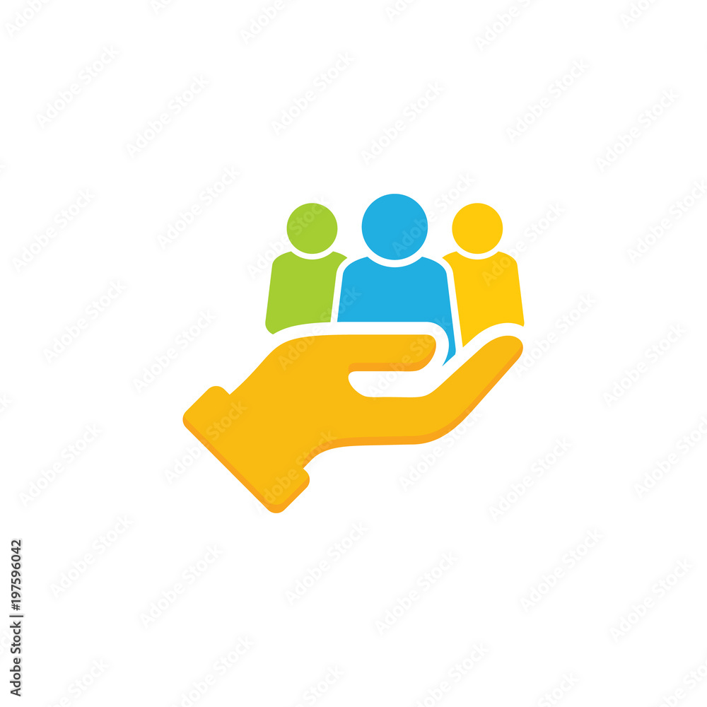 People Care Logo Icon Design People Care Logo Icon Design