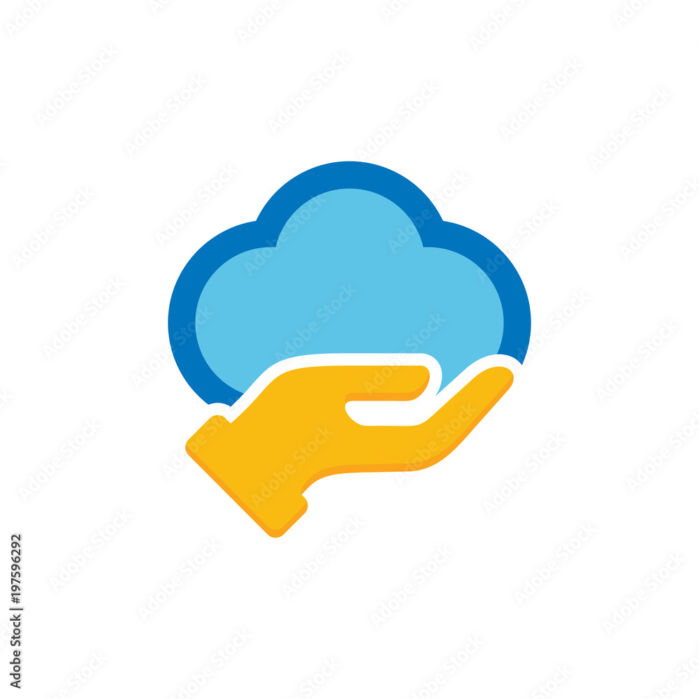 Cloud Care Logo Icon Design