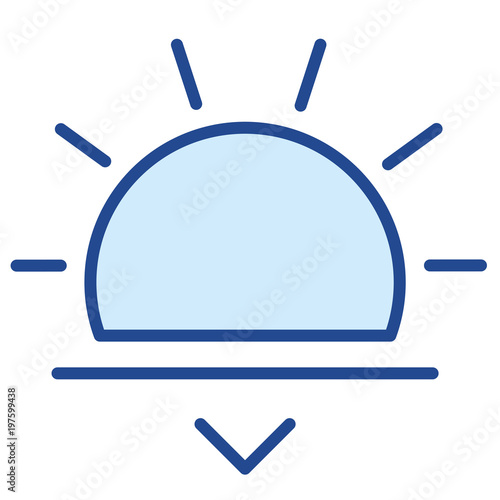 Sonnenuntergang Vector Icon