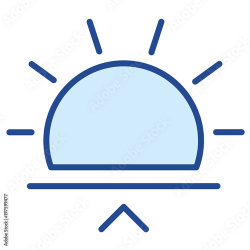 Sonnenaufgang Vector Icon