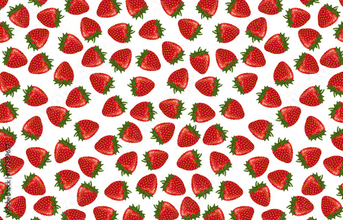 Background with strawberries