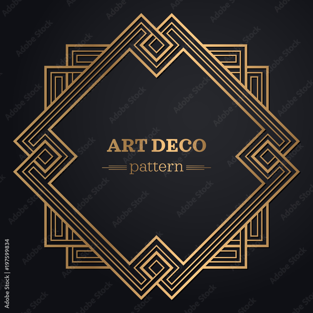 gatsby art deco background Stock Vector | Adobe Stock
