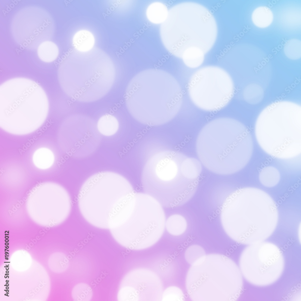 Obraz premium Abstract blue and pink bokeh lights for background , illustration.