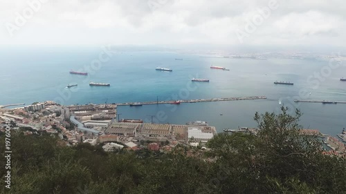 Ships on the sea GIbraltar bay