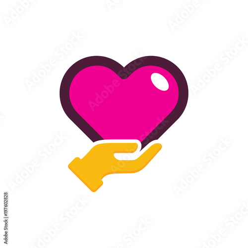 Love Care Logo Icon Design