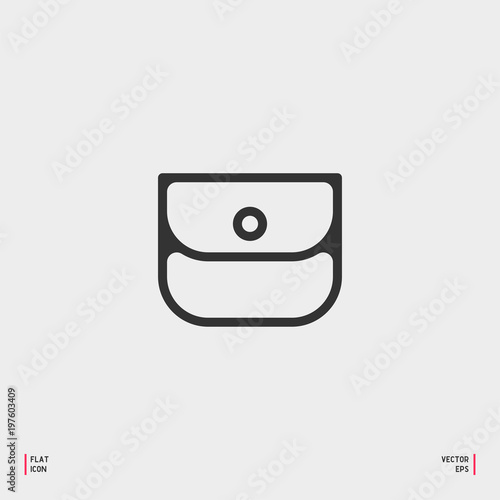 Small wallet icon simple of small for web photo