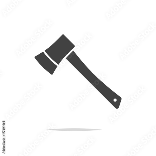 Axe icon vector isolated