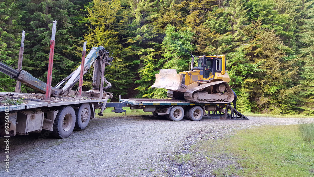 Bulldozer is ready to work Bulldozer is ready to work