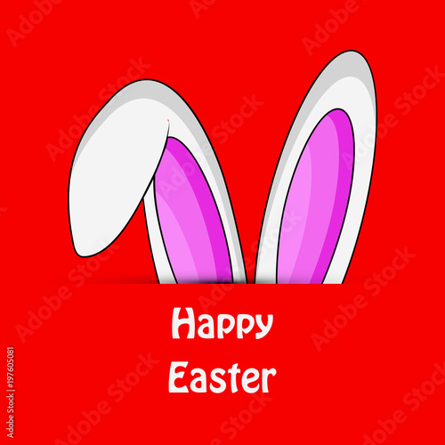 illustration of elements of Easter background