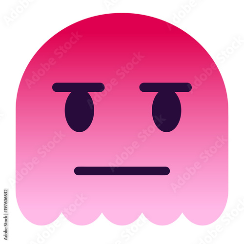 Emoji kritisch - pinker Geist