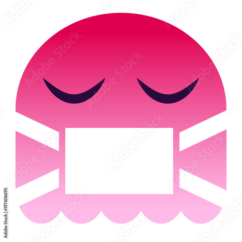 Emoji krank - pinker Geist