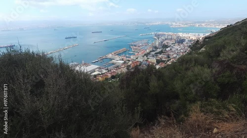Ships on the sea GIbraltar bay