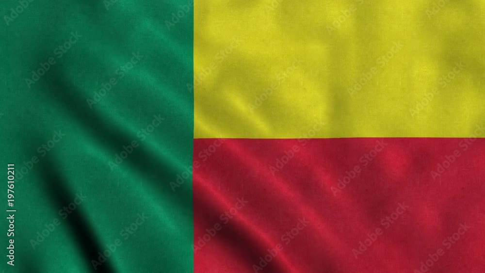 4K Seamless Loopable Flag of Benin 4K Seamless Loopable Flag of Benin