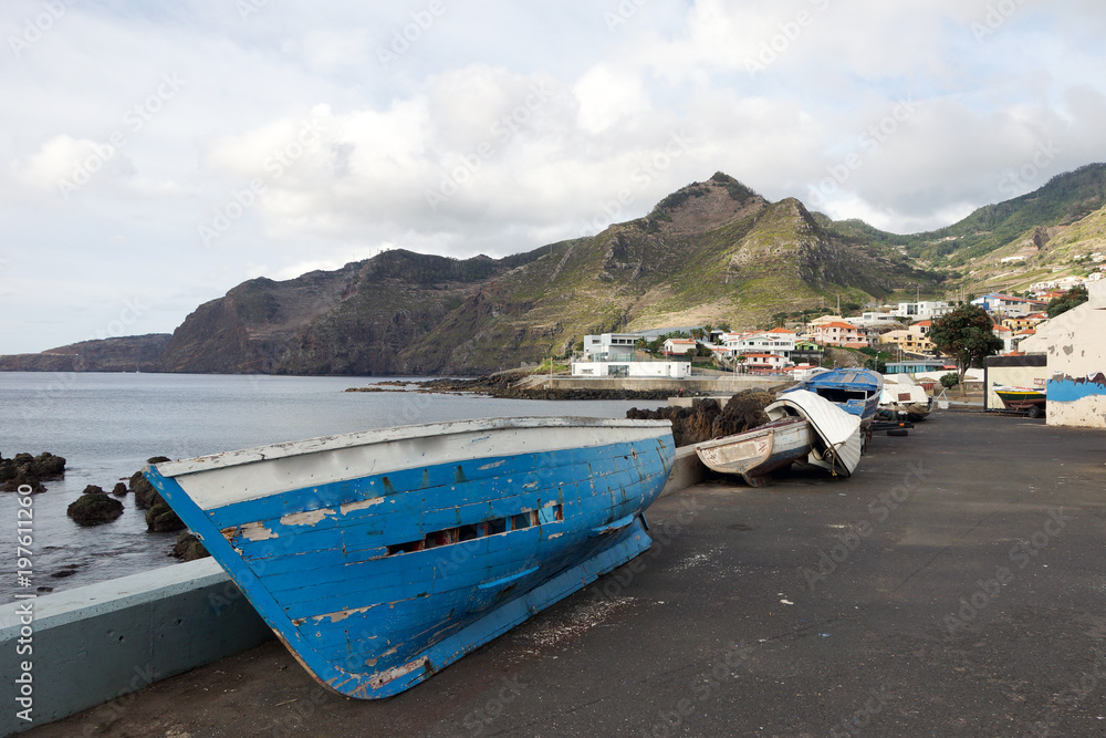 Fishing boats in Madeira.