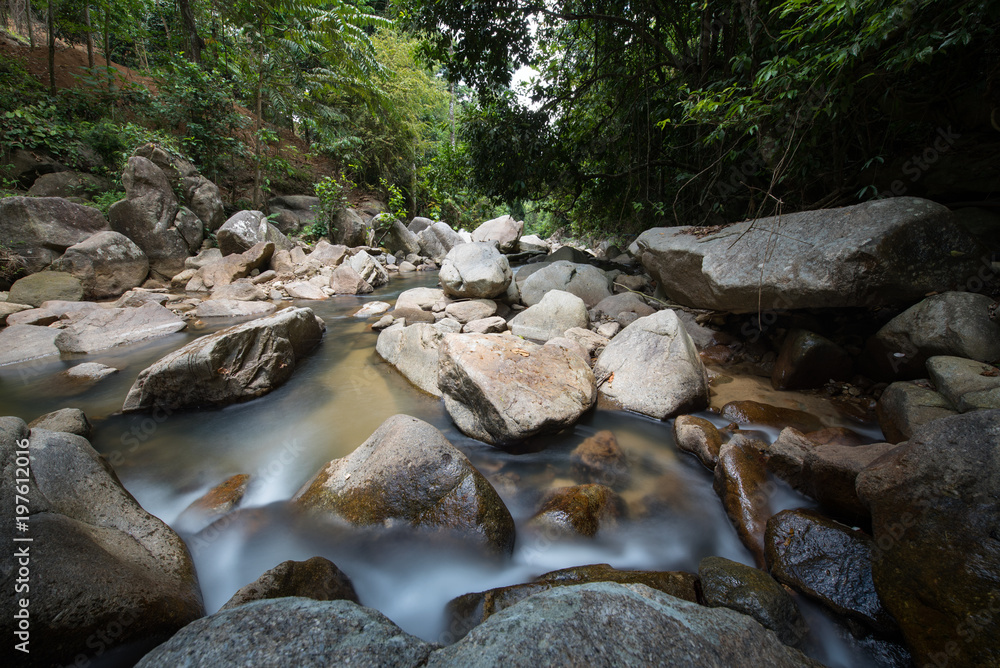waterfall in national park of Thailand(Nan Toei Waterfall) waterfall in national park of Thailand(Nan Toei Waterfall)