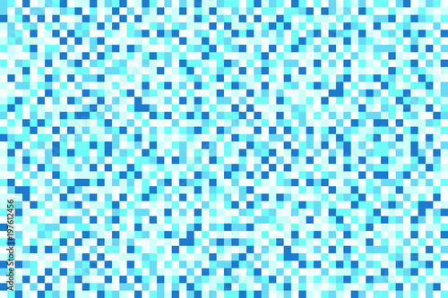 Seamless pixel blue white pattern for background vector illustration