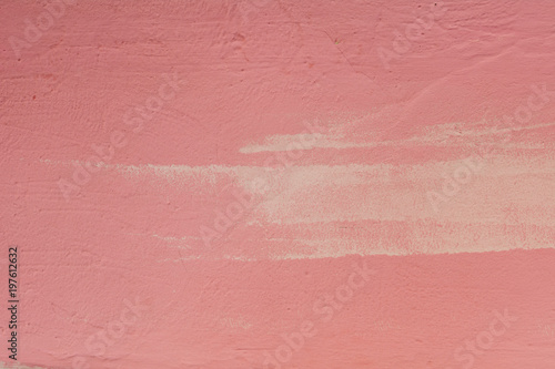 Pink wall with white smear on the right