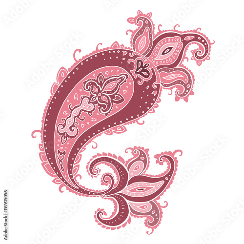 Paisley. Hand Drawn Boho ornament. Vector illustration