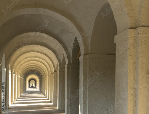 colonnade on cemetery