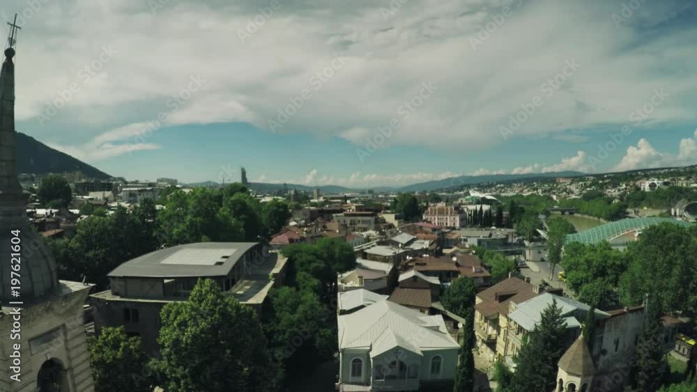 Tbilisi castle church Caucasus mountains river Georgian beauty nature georgia animals waterwall drone 4k Tbilisi castle church Caucasus mountains river Georgian beauty nature georgia animals waterwall drone 4k