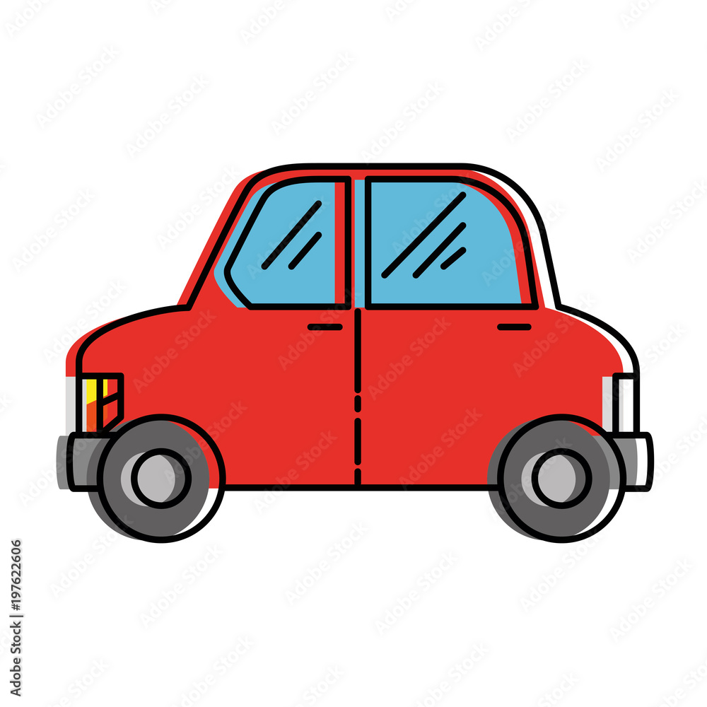 eco car vehicle transport icon vector illustration design
