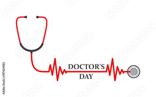 Medical background for Doctors day. Vector illustration