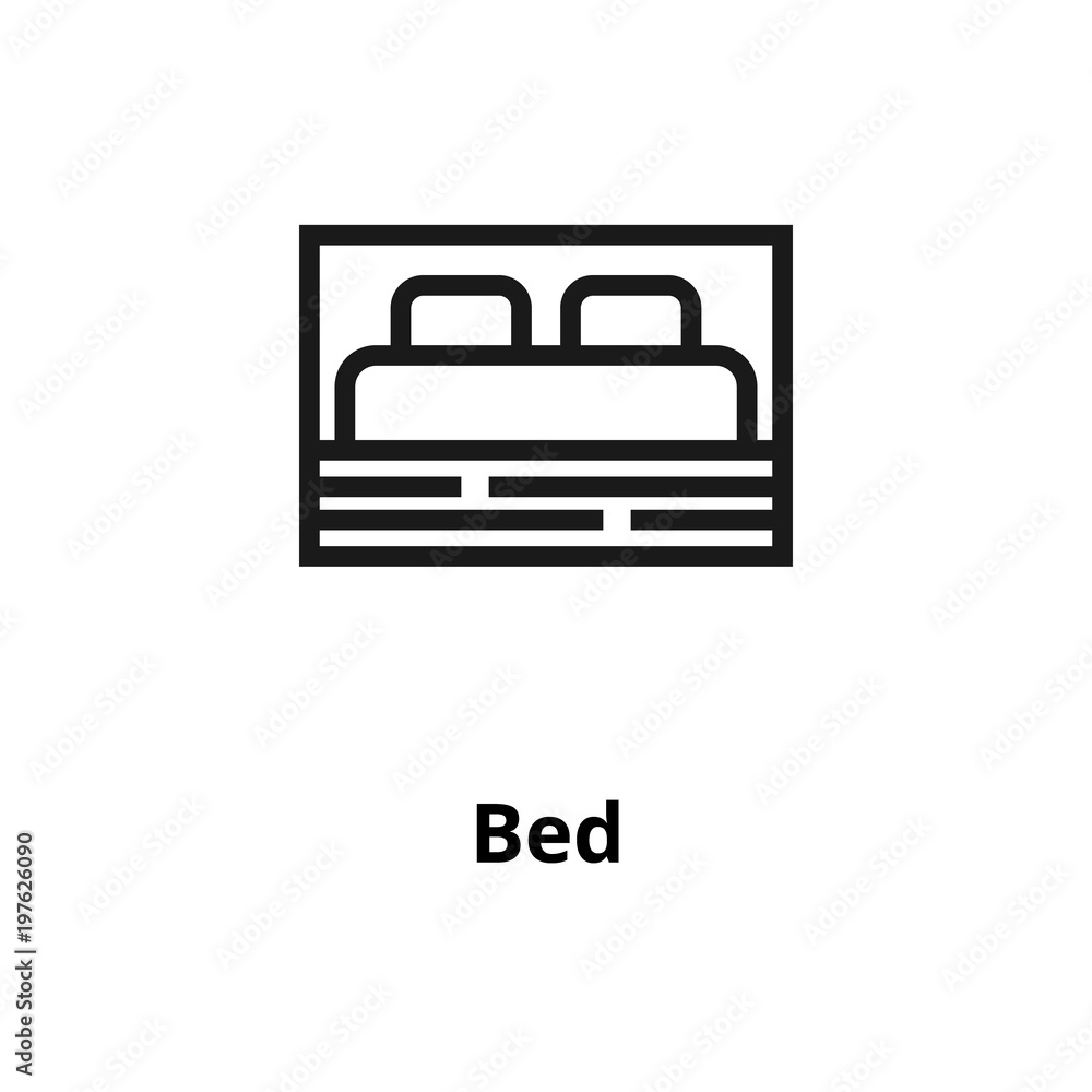 Bed line icon Bed line icon