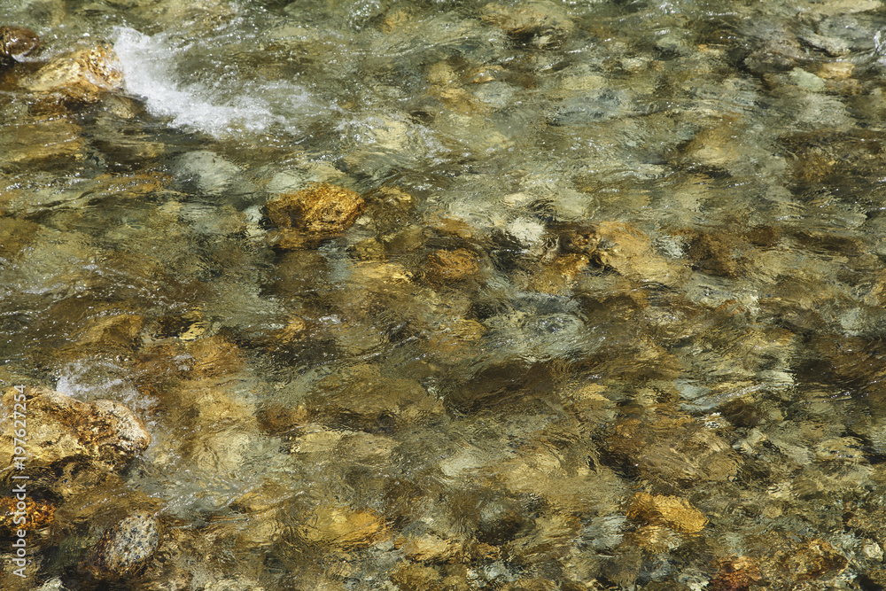Abstract clear river water for banner background