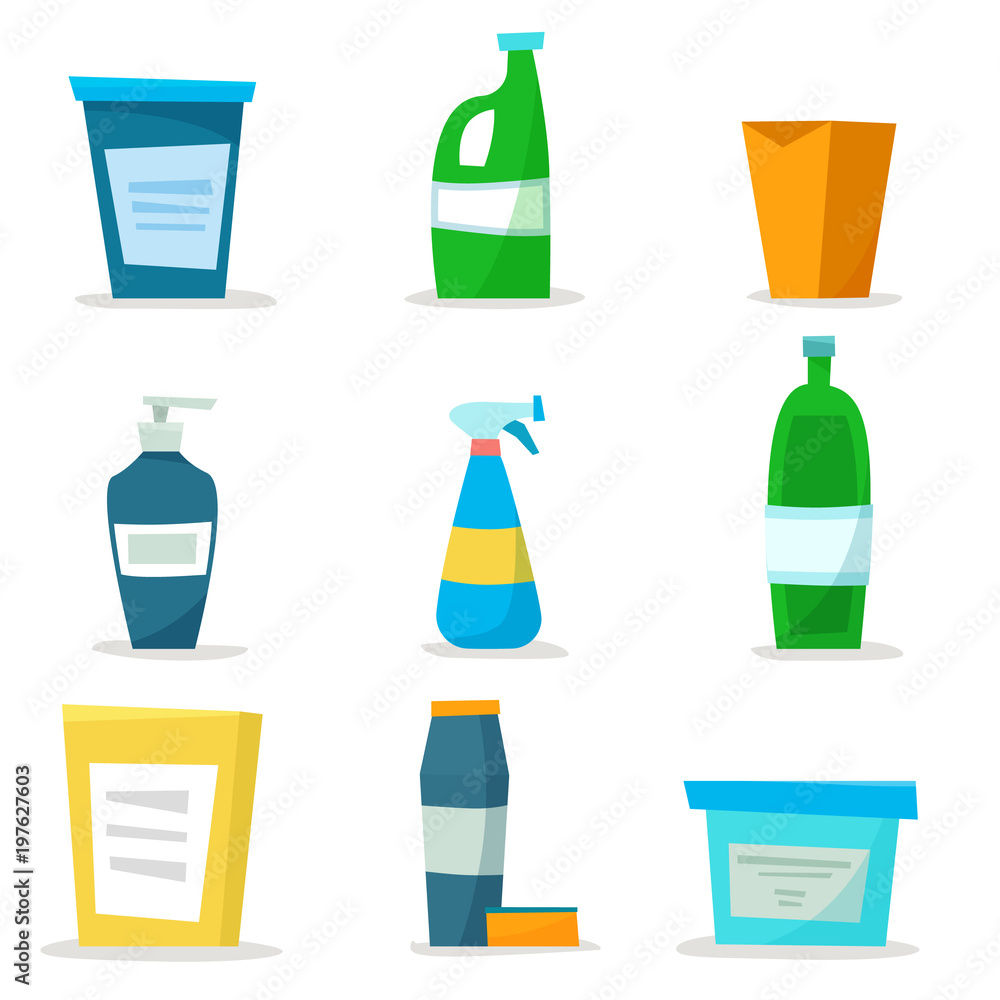 Washing detergents and bottles Washing detergents and bottles
