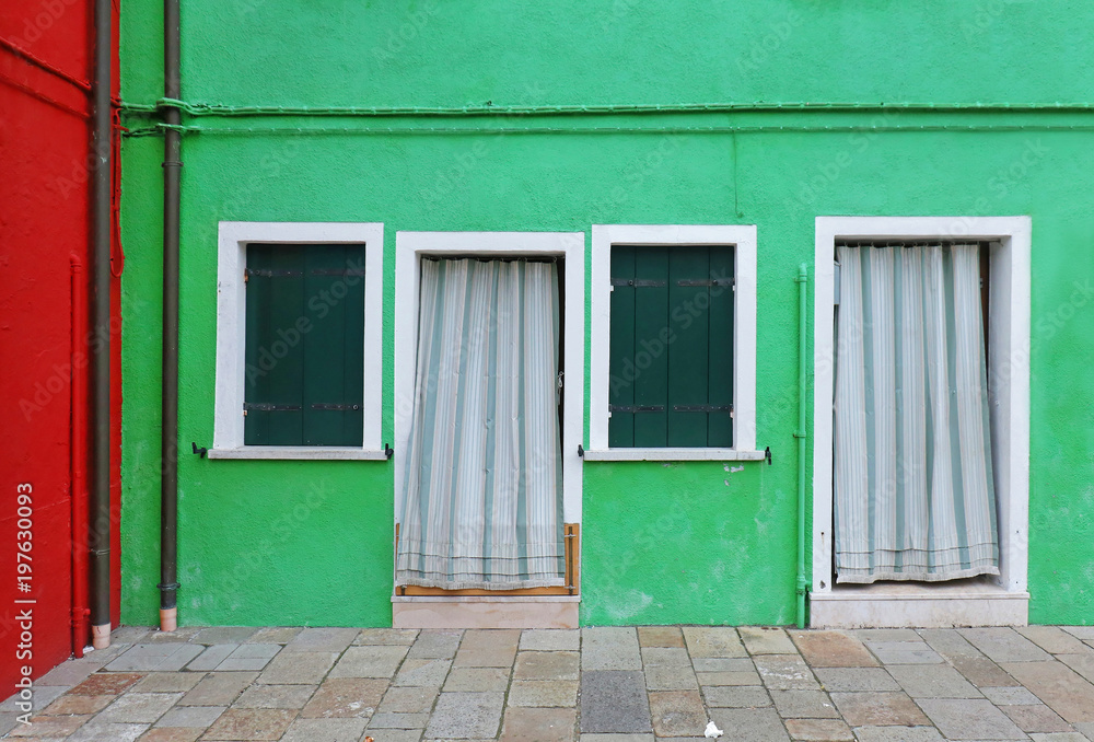 Green facade house Green facade house