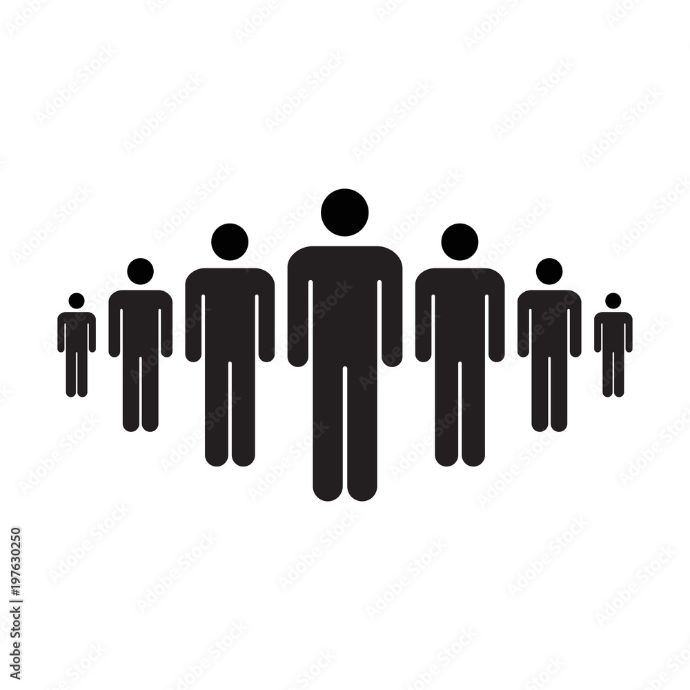 People Icon Vector Group of Men Team Symbol for Business Infographic Design in Glyph Pictogram illustration People Icon Vector Group of Men Team Symbol for Business Infographic Design in Glyph Pictogram illustration