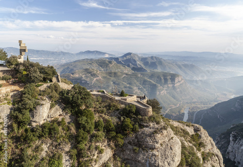 Landscape, mountain, Montserrat mountain,nature, religious and cultural destination, province Barcelona, Catalonia, Spain. © joan_bautista