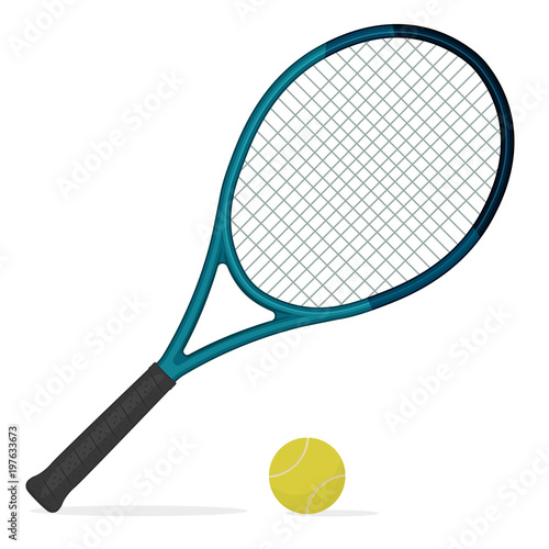 Tennis racket and ball, vector © ambassador806