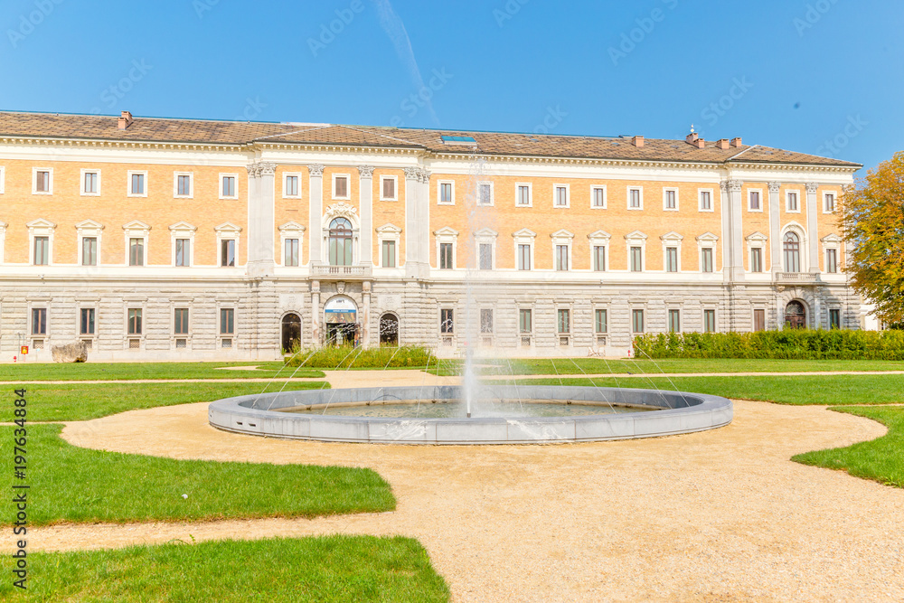 Naklejka premium Facade of the galleria sabauda, archeological museum in Turin italy
