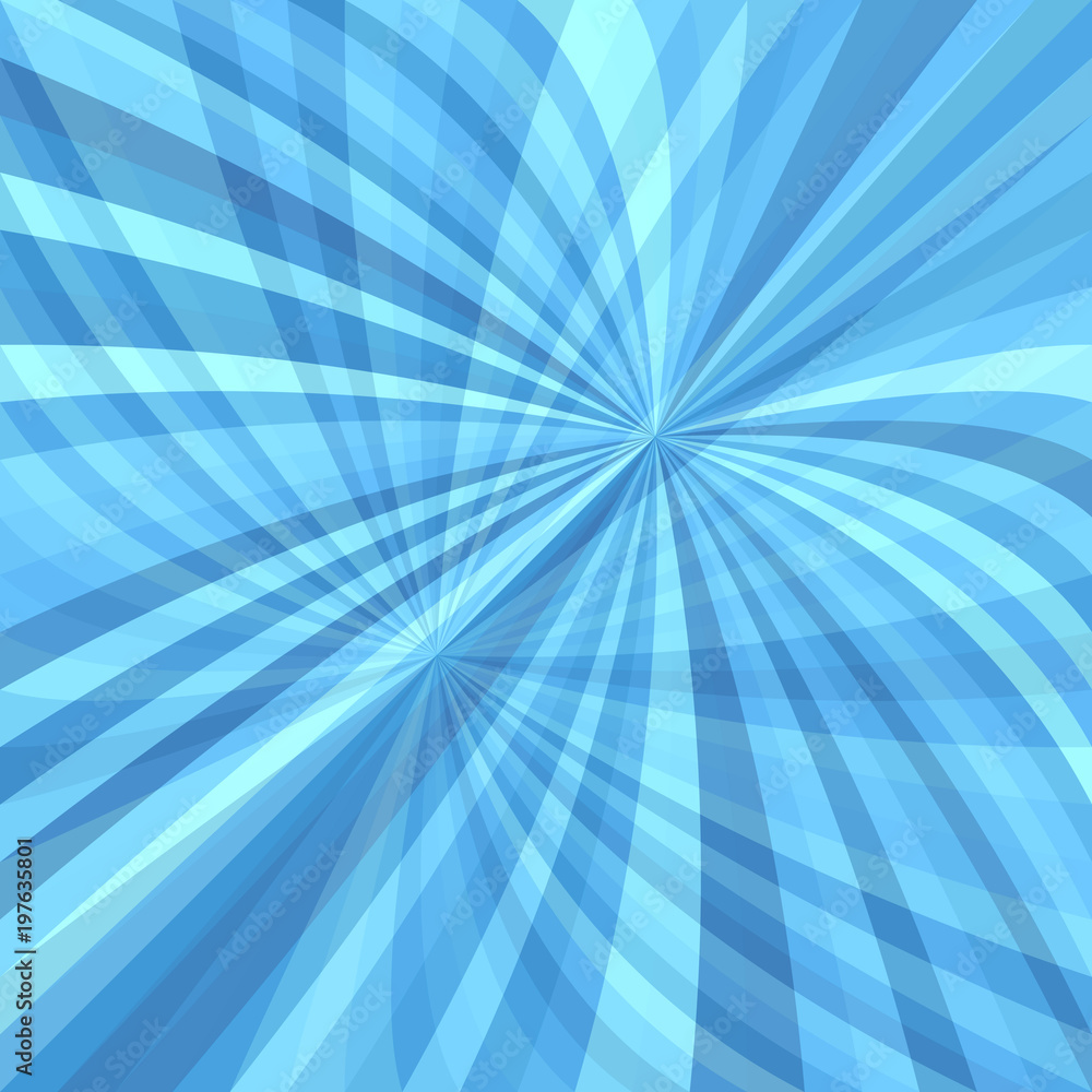 Abstract curved ray burst background - vector graphic from curves in light blue tones with opacity effect Abstract curved ray burst background - vector graphic from curves in light blue tones with opacity effect