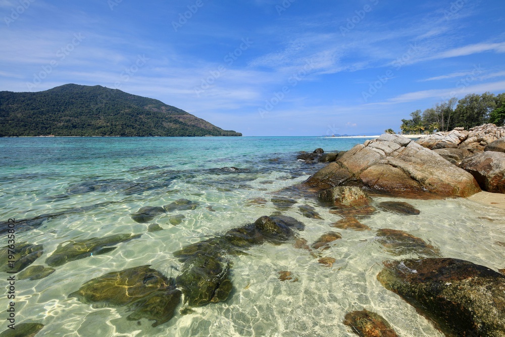 The clear sea on Koh Lipe, Satun Province. The clear sea on Koh Lipe, Satun Province.
