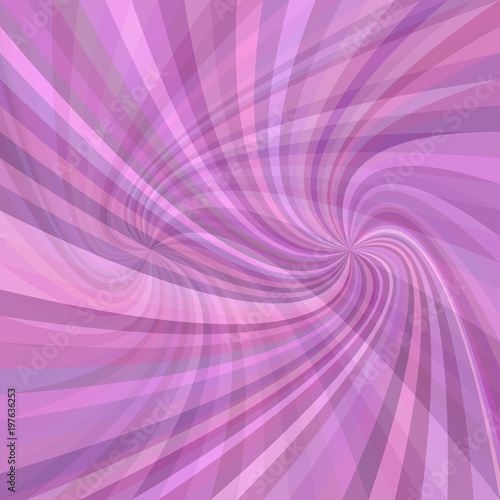 Double swirl background - vector graphic design from rotated rays in purple tones