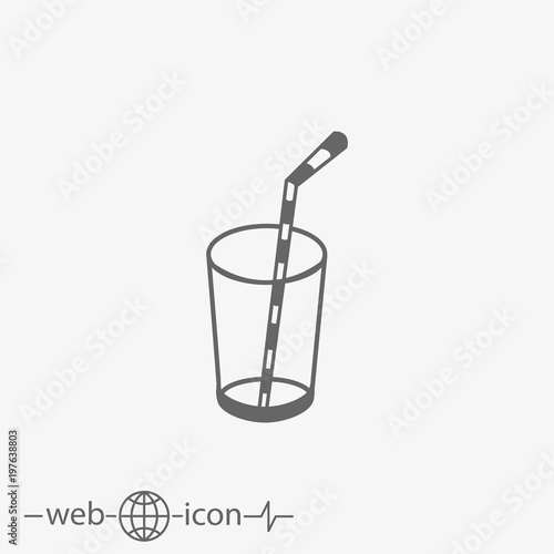 glass with straw
